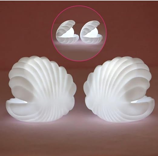 Pearl Shell Night Lamp – Enchanting Ocean Decor Light
