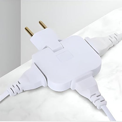 Smart 3-in-1 Rotatable Plug Adapter – Space Saving Design