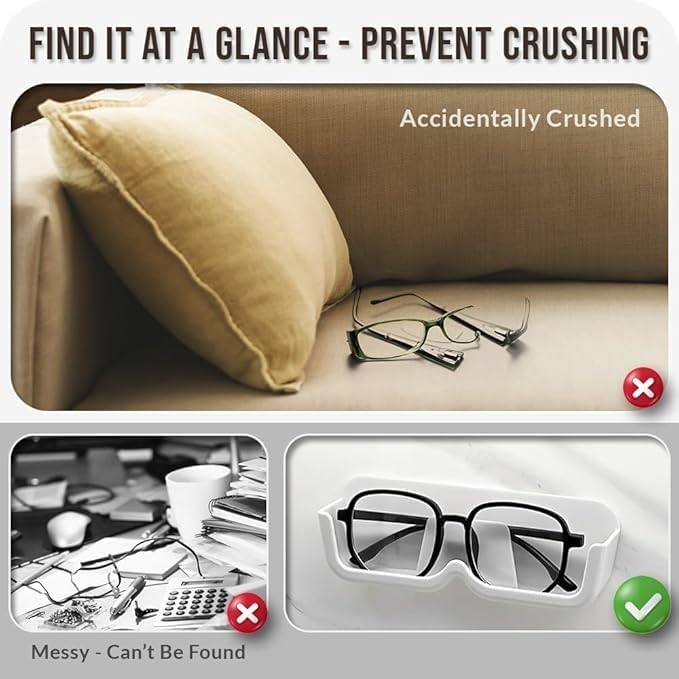 Wall Mounted Specs Holder | Adhesive Glasses Stand