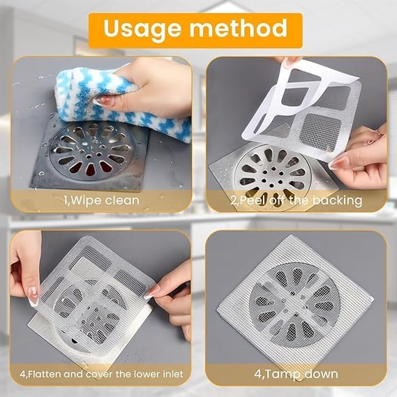 Hair Catcher Drain Sticker - Multipurpose