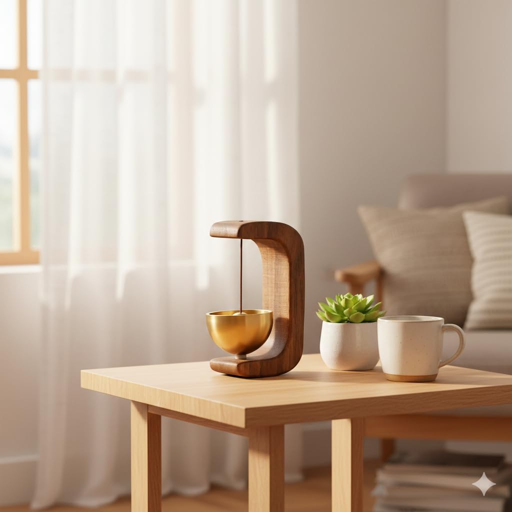 Wooden Frame Hanging Bell – Soothing Sound