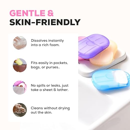 Travel Paper Soap Sheets - Personal Care Mini Box