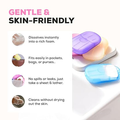 Travel Paper Soap Sheets - Personal Care Mini Box