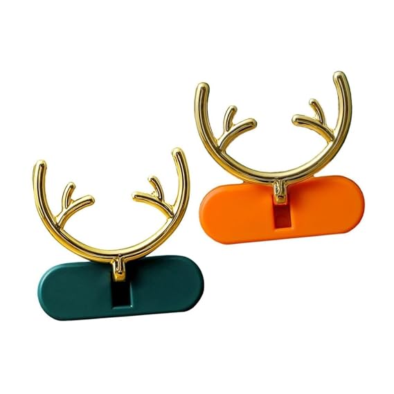 Premium Wall Mounted Plug Holder - Deer Antler Design