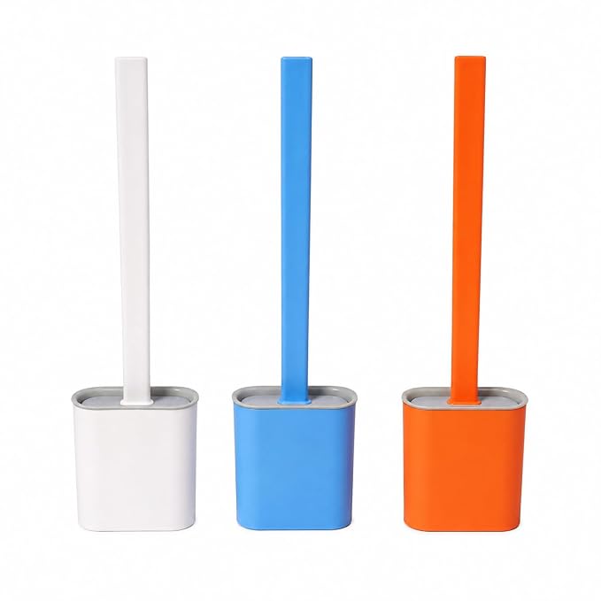 Silicone Toilet Brush for Hygienic Bathroom Cleaning