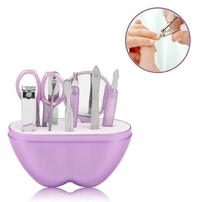 8-in-1 Apple Shape Manicure Set for Men & Women - Complete  Kit