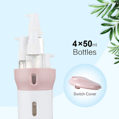 4-in-1 Refillable Travel Dispenser Bottle | Leak Proof