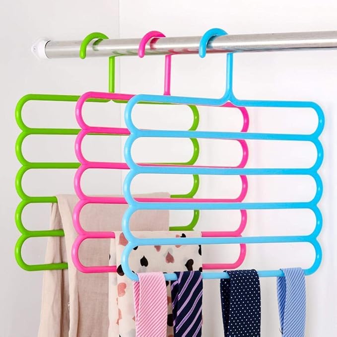 Multi-Purpose Hanger – 5-Layer Closet Organizer