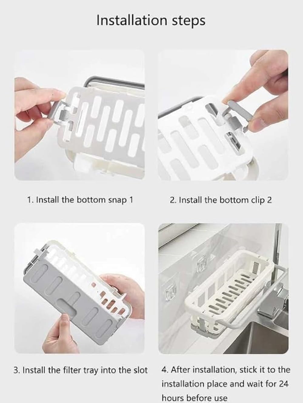 Multi-Purpose Adhesive Wall-Mounted Shelf Organizer for Kitchen & Bathroom