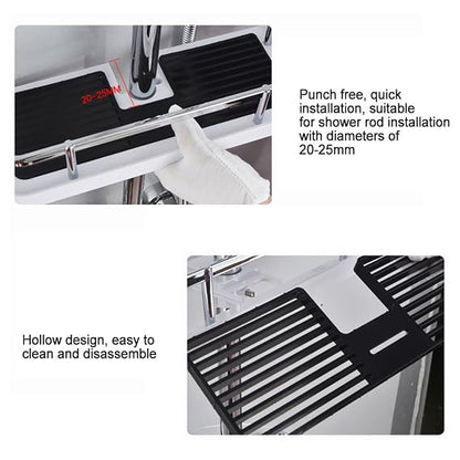 Shower Rod Storage Shelf Organizer - PremiumQuality