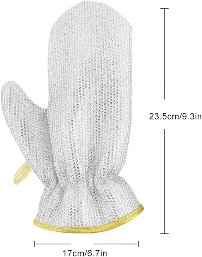 Kitchen Dish Cleaning Scrubber Gloves - Heavy Duty