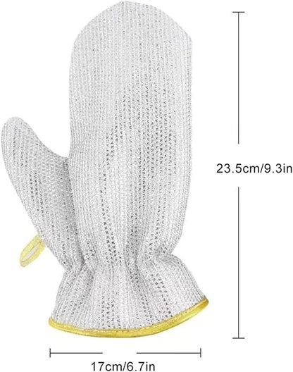 Kitchen Dish Cleaning Scrubber Gloves - Heavy Duty