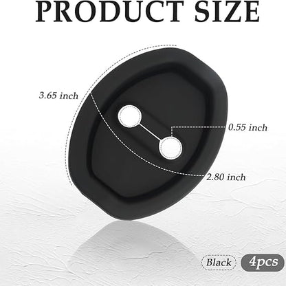 Premium Silicone Car Door Latch Protector Covers