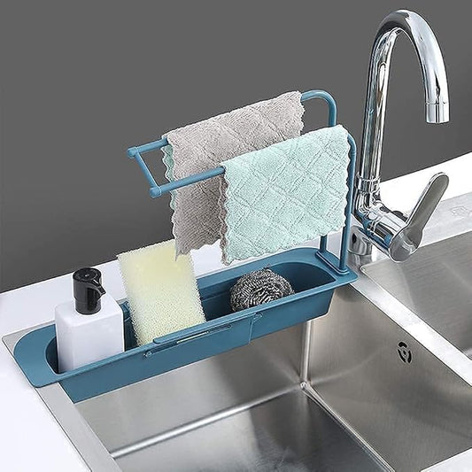 Adjustable Telescopic Sink Storage for Kitchen Accessories