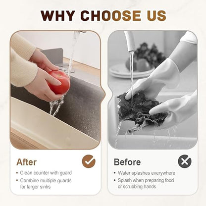 Silicone Sink Splash Guard with Strong Suction Base