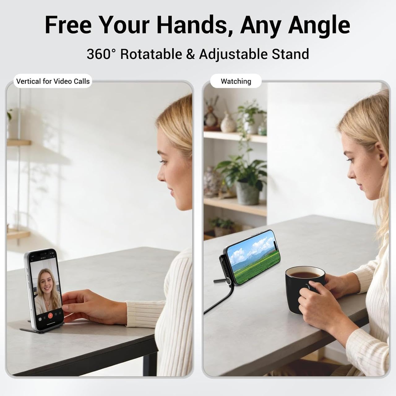 Stand-Up Charger | 2 in 1 Invisible - Charger + Stand