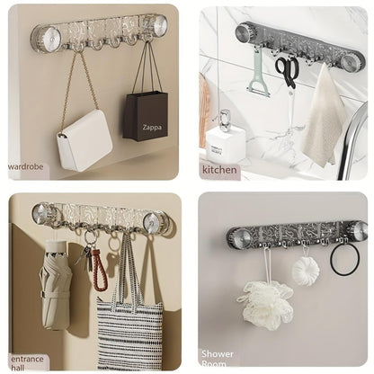Crystal Adhesive Wall Hook Rack (Premium)