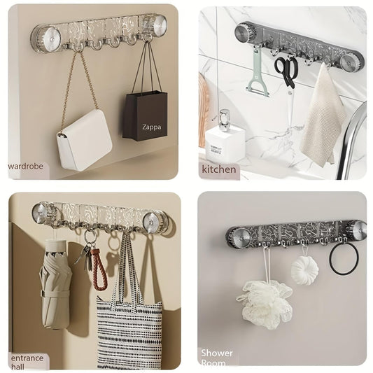 Crystal Adhesive Wall Hook Rack (Premium)