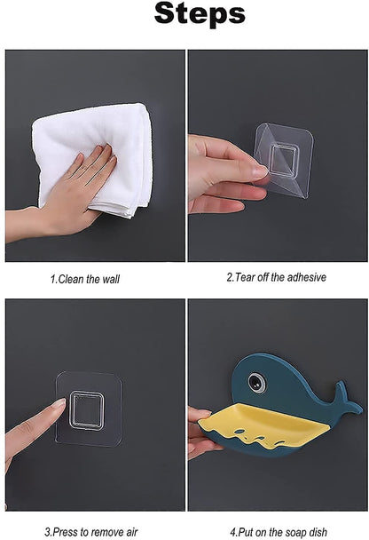 Fish-Shaped Double-Layer Wall-Mounted Soap Holder