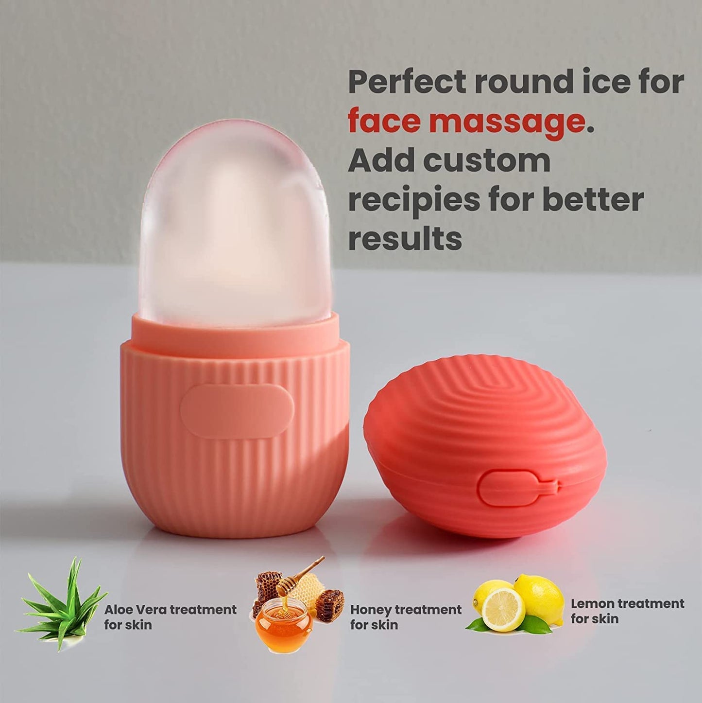 Reusable Silicone Ice Cube Massager - Ice Roller for Face
