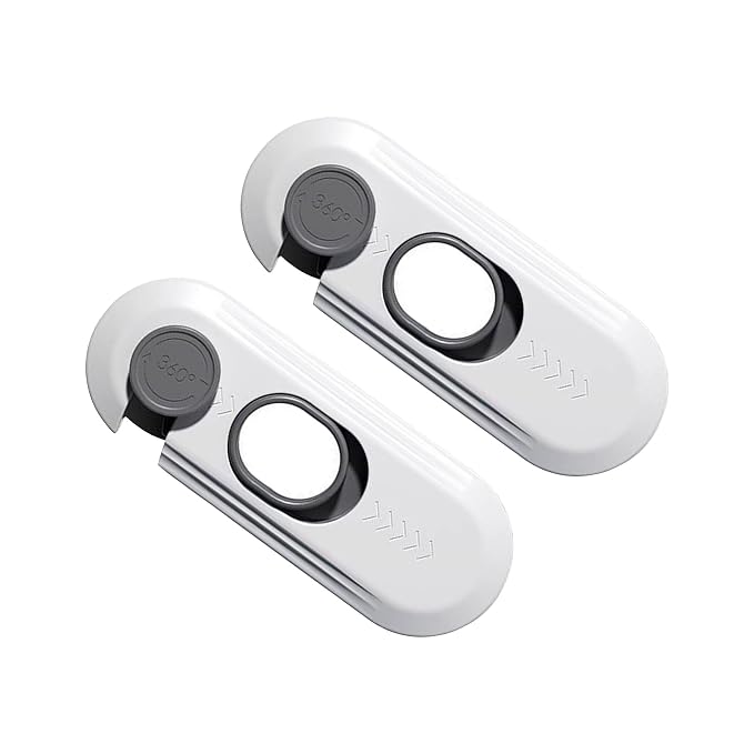 Child Safety Lock for Refrigerator Cabinet & Cupboard - Adhesive Baby Proof Lock