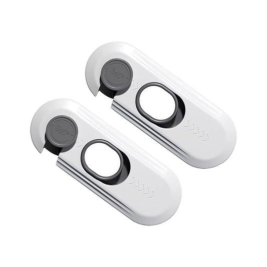 Child Safety Lock for Refrigerator Cabinet & Cupboard - Adhesive Baby Proof Lock