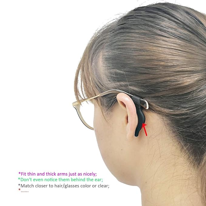 Anti-Slip Silicone Eyeglass Ear Grips