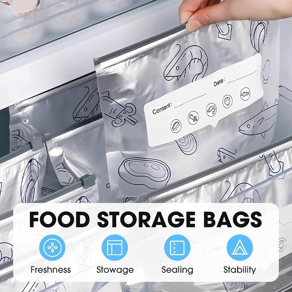 Reusable Aluminum Foil Begs - Safe Food Storage