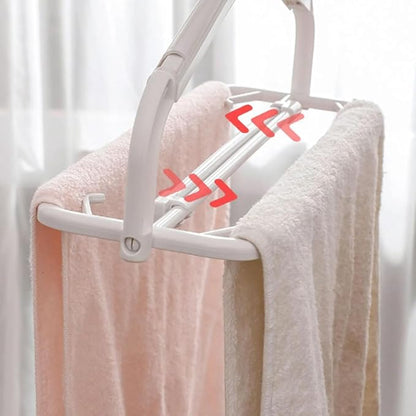 Multi-Purpose Extendable Clothes Hanger for Travel & Home