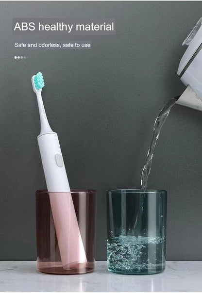 Double Cup Wall Mounted Toothbrush Organizer