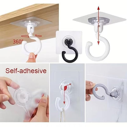 360° Rotating Self-Adhesive Wall Hook