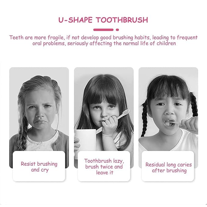 U-Shaped Kids Toothbrush - Daily Dental Care