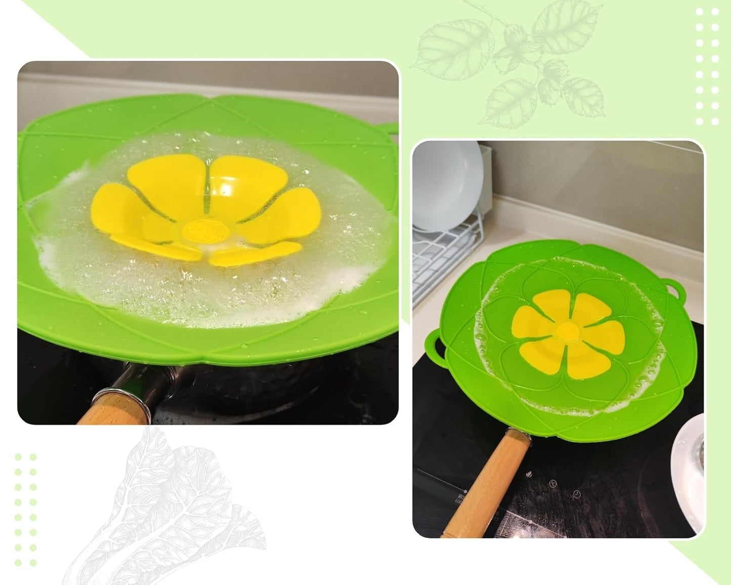 Anti Boil Over Spill Stopper Lid