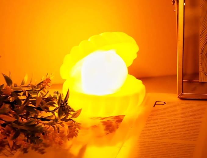 Pearl Shell Night Lamp – Enchanting Ocean Decor Light