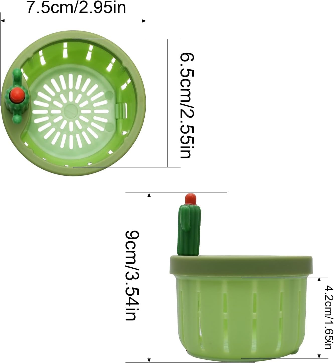 Cactus Sink Strainer Basket with Press Automatic Dumping