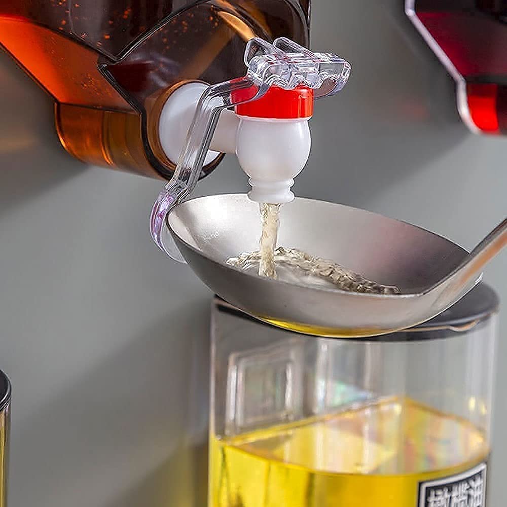 Smart Press Oil & Sauce Dispenser - Wall Mounted Storage