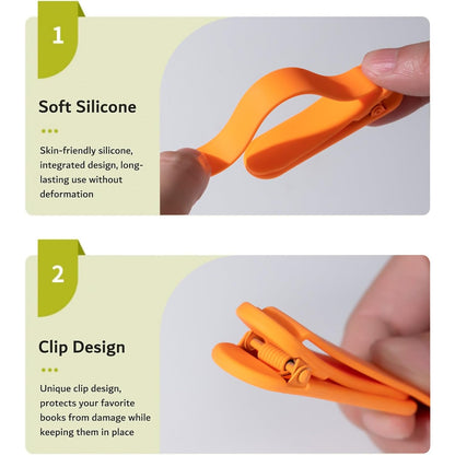 Smart Clip-On Silicone Bookmark | Premium Quality (G)