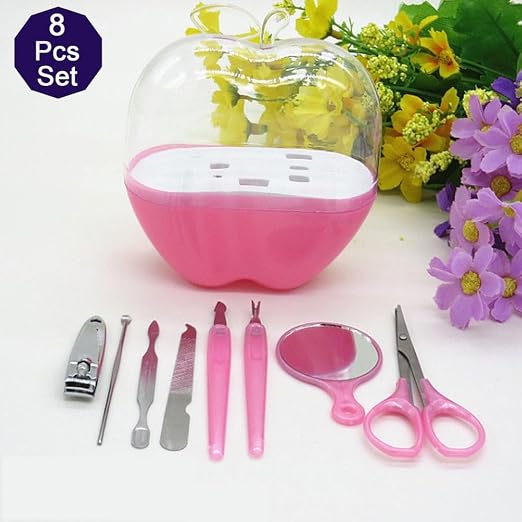 8-in-1 Apple Shape Manicure Set for Men & Women - Complete  Kit