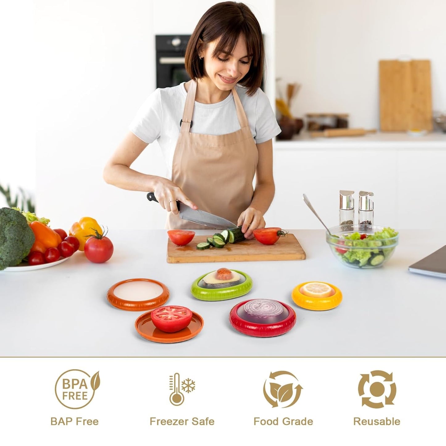 Silicone Fruit Vegetable Food Saver - Storage Container (G)