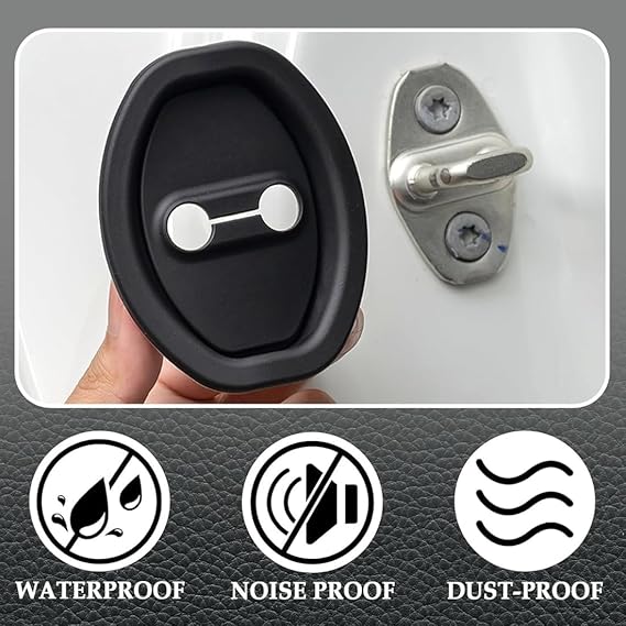 Premium Silicone Car Door Latch Protector Covers