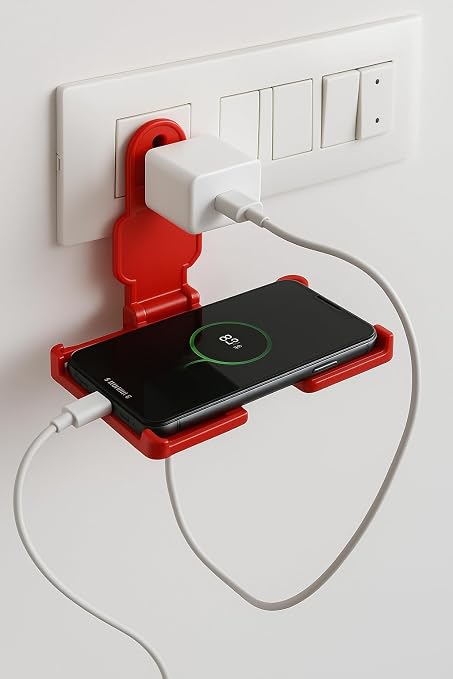 Mobile Holder With 3-Pin Socket – Premium Charging Stand