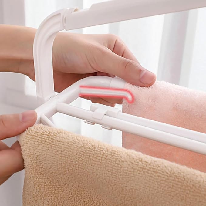 Multi-Purpose Extendable Clothes Hanger for Travel & Home