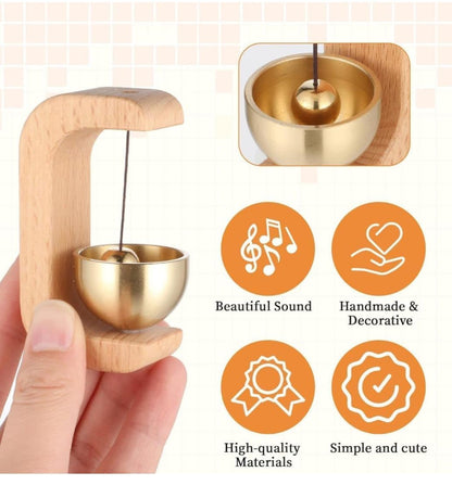 Wooden Frame Hanging Bell – Soothing Sound