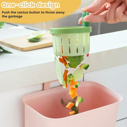 Cactus Sink Strainer Basket with Press Automatic Dumping