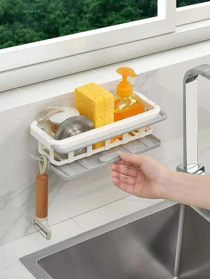 Multi-Purpose Adhesive Wall-Mounted Shelf Organizer for Kitchen & Bathroom