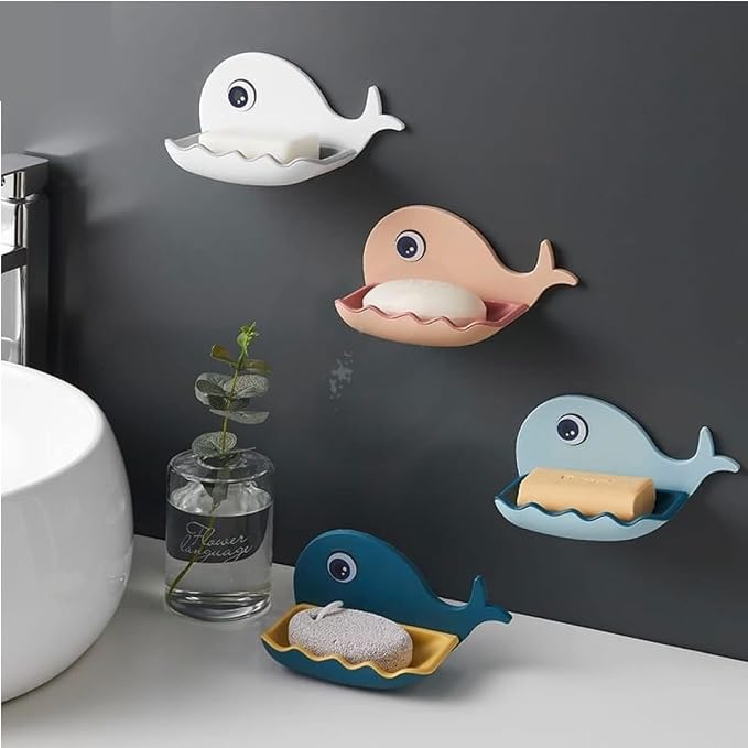 Fish-Shaped Double-Layer Wall-Mounted Soap Holder