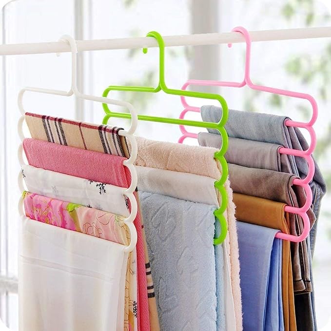 Multi-Purpose Hanger – 5-Layer Closet Organizer
