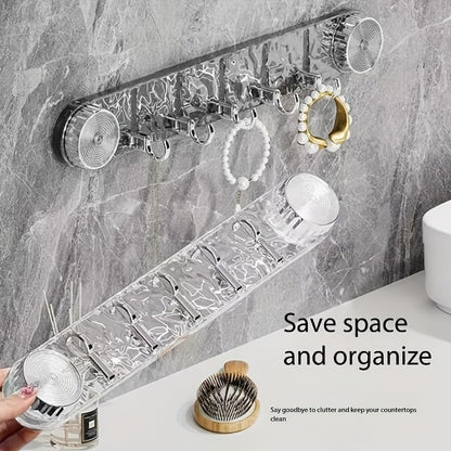 Crystal Adhesive Wall Hook Rack (Premium)
