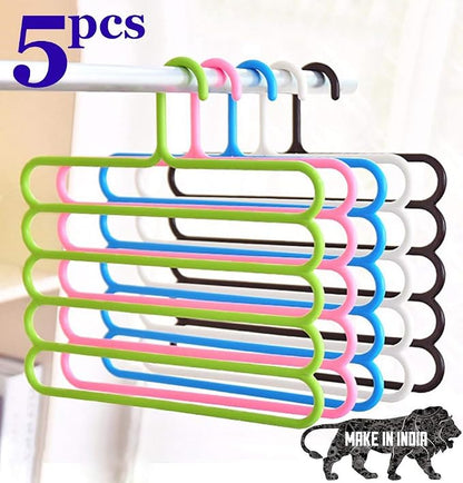 Multi-Purpose Hanger – 5-Layer Closet Organizer
