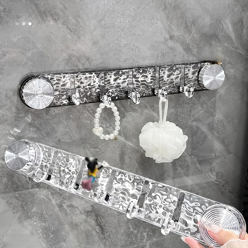 Crystal Adhesive Wall Hook Rack (Premium)